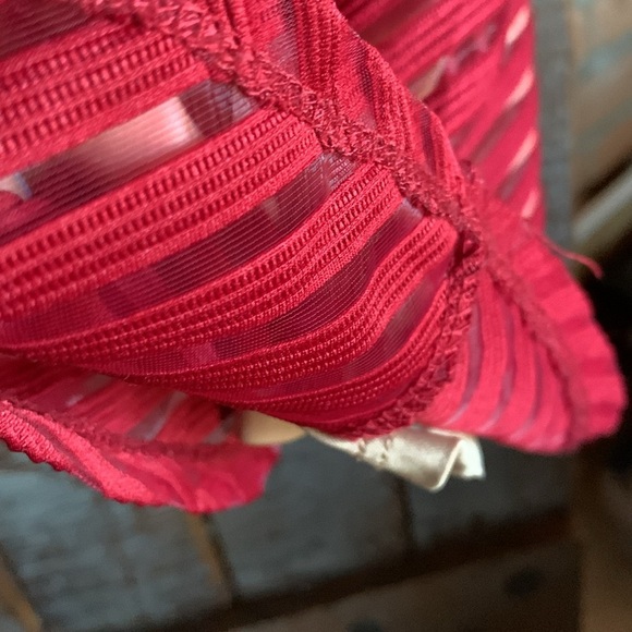 Torrid women’s size 4 top red tan lining sleeveless size 4x boho office party - Picture 8 of 13